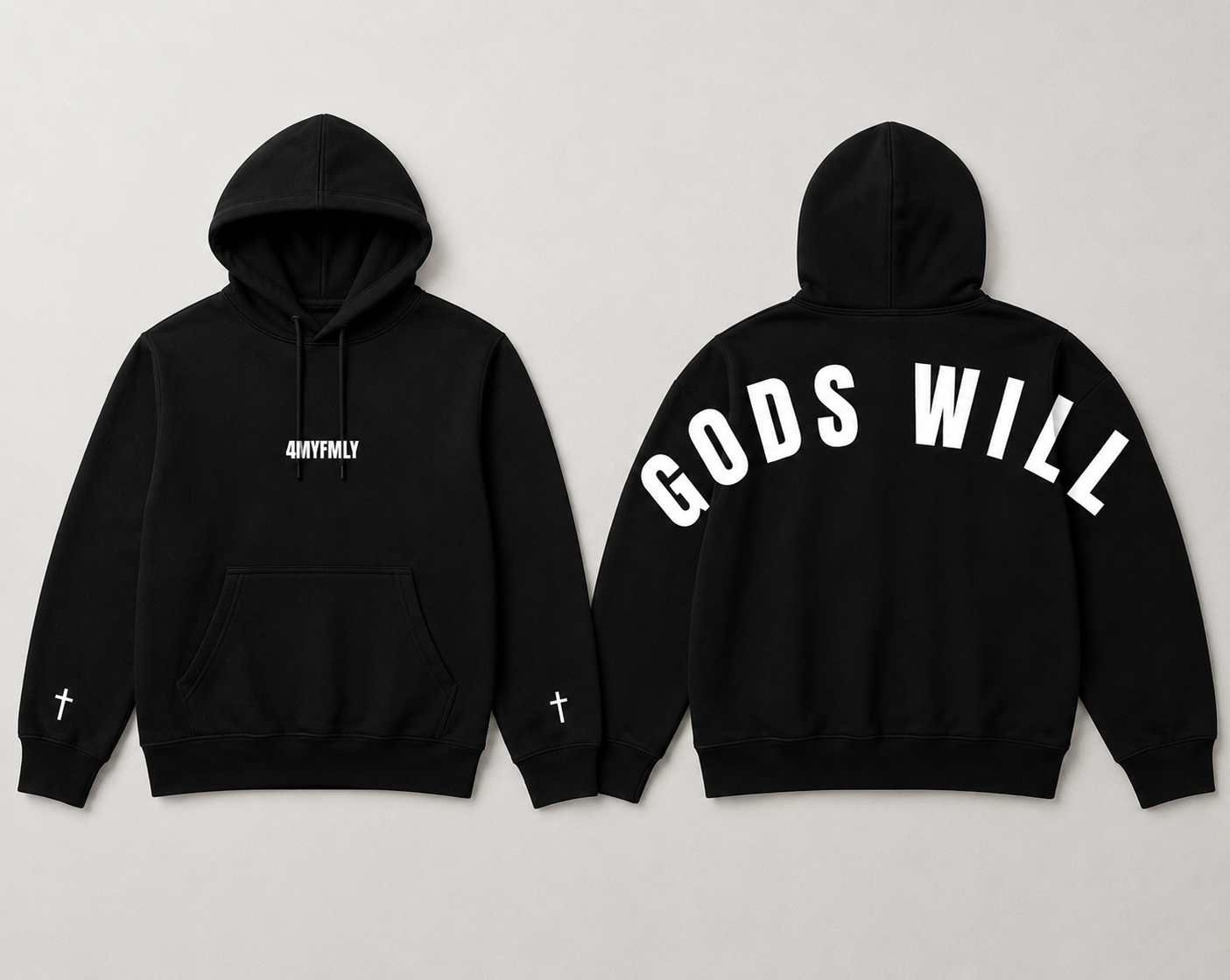 4MYFMLY God's Will Premium Oversized Hoodie