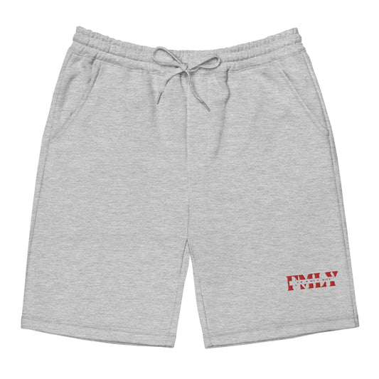 4LY Men's fleece shorts (RED)